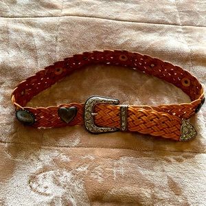 Western style vintage leather belt